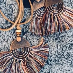 Necklace and earrings